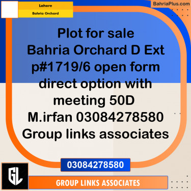 Residential Plot for Sale in Bahria Orchard, Lahore - (BP-290667)