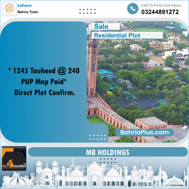 Residential Plot for Sale in Bahria Town, Lahore - (BP-291173)