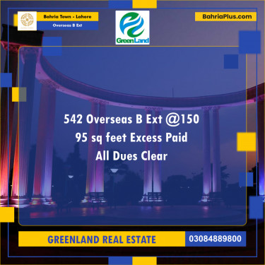 10 Marla Residential Plot for Sale in Overseas B Ext -  Bahria Town, Lahore - (BP-291385)