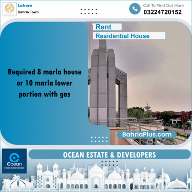 Residential House for Rent in Bahria Town, Lahore - (BP-291422)