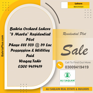Residential Plot for Sale in Bahria Orchard, Lahore - (BP-291470)
