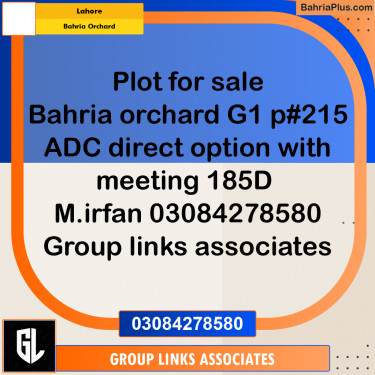 Residential Plot for Sale in Bahria Orchard, Lahore - (BP-291642)