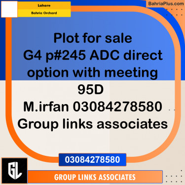 Residential Plot for Sale in Bahria Orchard, Lahore - (BP-291684)