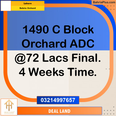 Residential Plot for Sale in Bahria Orchard, Lahore - (BP-291824)