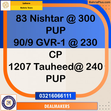 Residential Plot for Sale in Bahria Town, Lahore - (BP-291898)