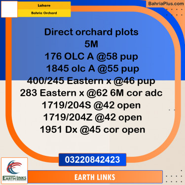Residential Plot for Sale in Bahria Orchard, Lahore - (BP-292000)