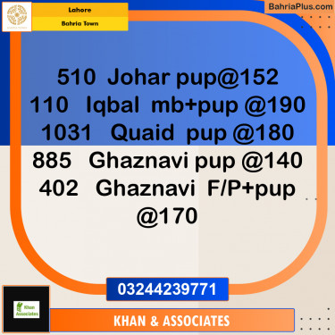 Residential Plot for Sale in Bahria Town, Lahore - (BP-292195)