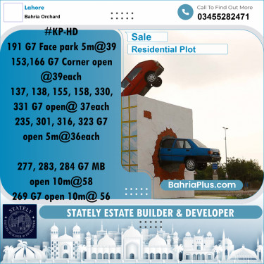Residential Plot for Sale in Bahria Orchard, Lahore - (BP-292257)