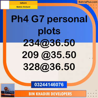 Residential Plot for Sale in Bahria Orchard, Lahore - (BP-292630)