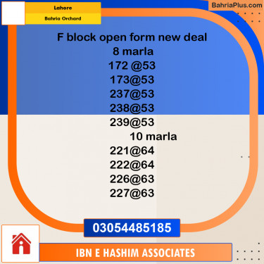 Residential Plot for Sale in Bahria Orchard, Lahore - (BP-292738)
