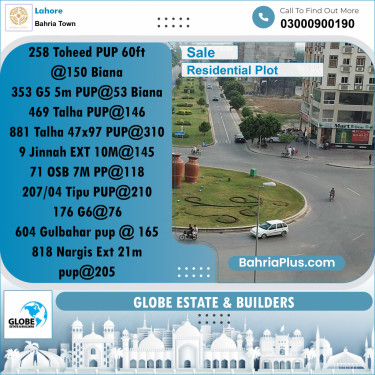 Residential Plot for Sale in Bahria Town, Lahore - (BP-292865)