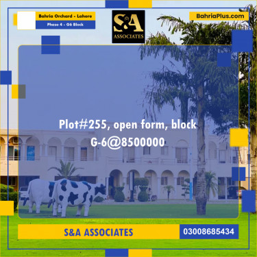 10 Marla Residential Plot for Sale in Phase 4 - G6 Block -  Bahria Orchard, Lahore - (BP-292885)