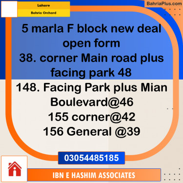 Residential Plot for Sale in Bahria Orchard, Lahore - (BP-292903)