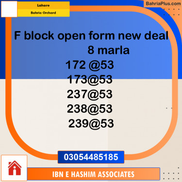Residential Plot for Sale in Bahria Orchard, Lahore - (BP-292904)