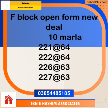 Residential Plot for Sale in Bahria Orchard, Lahore - (BP-292905)