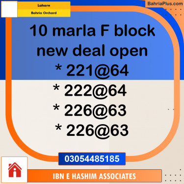 Residential Plot for Sale in Bahria Orchard, Lahore - (BP-293010)