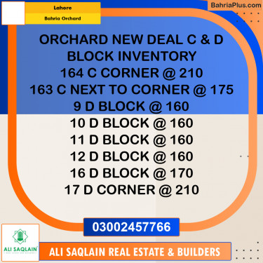 Commercial Plot for Sale in Bahria Orchard, Lahore - (BP-293061)