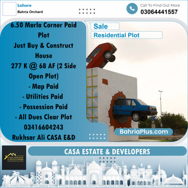 Residential Plot for Sale in Bahria Orchard, Lahore - (BP-293085)