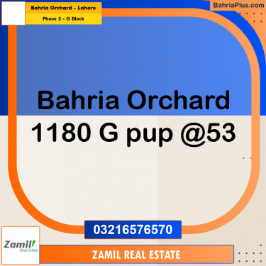 5 Marla Residential Plot for Sale in Phase 2 - G Block -  Bahria Orchard, Lahore - (BP-293409)