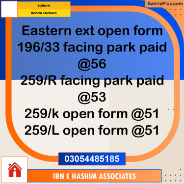 Residential Plot for Sale in Bahria Orchard, Lahore - (BP-293431)