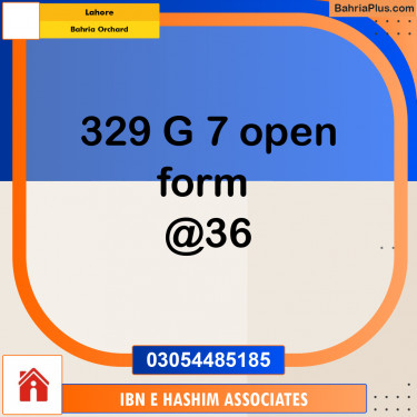 Residential Plot for Sale in Bahria Orchard, Lahore - (BP-293493)