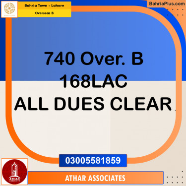 10 Marla Residential Plot for Sale in Overseas B -  Bahria Town, Lahore - (BP-293527)