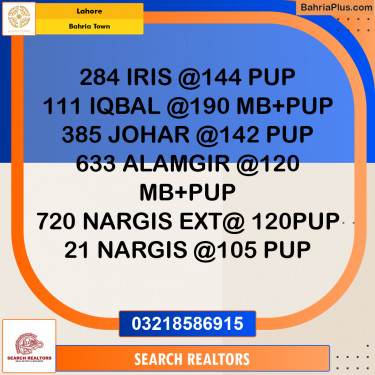 Residential Plot for Sale in Bahria Town, Lahore - (BP-293591)