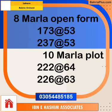 Residential Plot for Sale in Bahria Orchard, Lahore - (BP-293908)