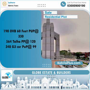 Residential Plot for Sale in Bahria Town, Lahore - (BP-294020)