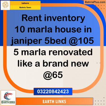 Residential House for Rent in Bahria Town, Lahore - (BP-294139)