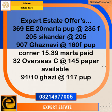 Residential Plot for Sale in Bahria Town, Lahore - (BP-294158)