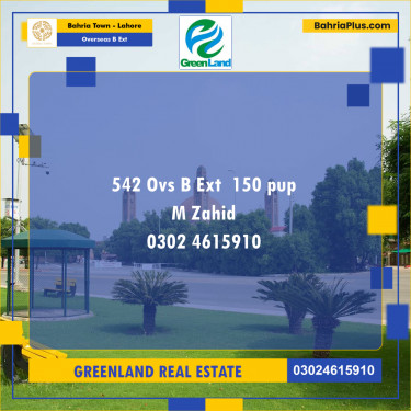 10 Marla Residential Plot for Sale in Overseas B Ext -  Bahria Town, Lahore - (BP-294482)