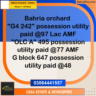 Residential Plot for Sale in Phase 4 - G4 Block -  Bahria Orchard, Lahore - (BP-294516)