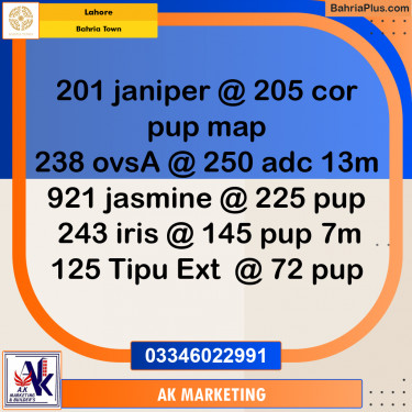 10 Marla Residential Plot for Sale in Bahria Town, Lahore - (BP-294619)