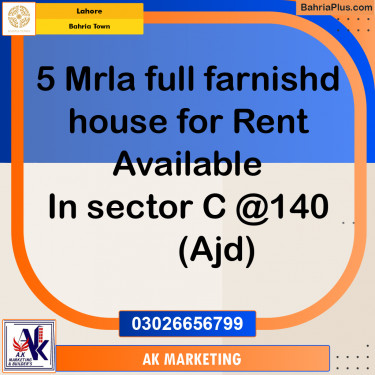 Residential House for Rent in Bahria Town, Lahore - (BP-294765)