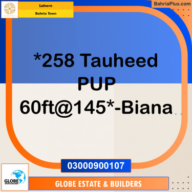 Residential Plot for Sale in Bahria Town, Lahore - (BP-294779)