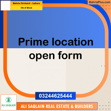 5 Marla Residential Plot for Sale in OLC-A Block -  Bahria Orchard, Lahore - (BP-294786)