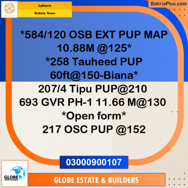 Residential Plot for Sale in Bahria Town, Lahore - (BP-294822)