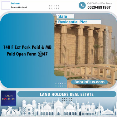 5 Marla Residential Plot for Sale in Bahria Orchard, Lahore - (BP-294891)