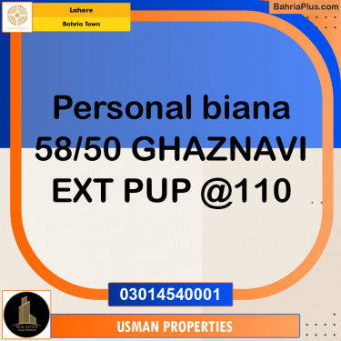 Residential Plot for Sale in Bahria Town, Lahore - (BP-294907)