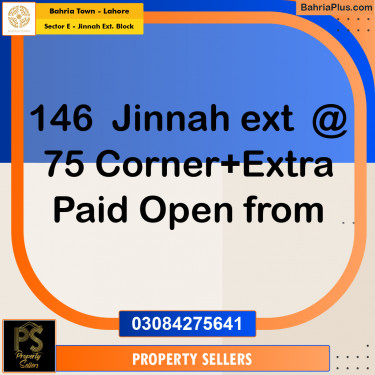 5 Marla Residential Plot for Sale in Sector E - Jinnah Ext. Block -  Bahria Town, Lahore - (BP-295193)