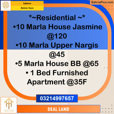 Residential House for Rent in Bahria Town, Lahore - (BP-295198)