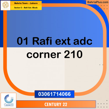 Residential Plot for Sale in Sector E - Rafi Ext. Block -  Bahria Town, Lahore - (BP-295222)