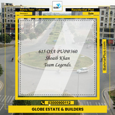 1 Kanal Residential Plot for Sale in Overseas A -  Bahria Town, Lahore - (BP-295263)