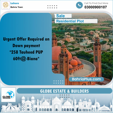 Residential Plot for Sale in Bahria Town, Lahore - (BP-295312)