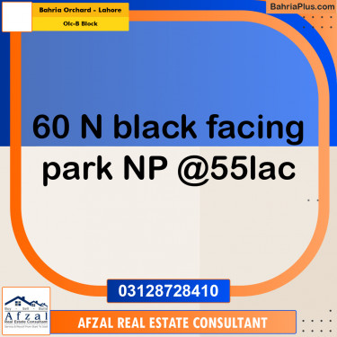 Residential Plot for Sale in OLC-B Block -  Bahria Orchard, Lahore - (BP-295331)