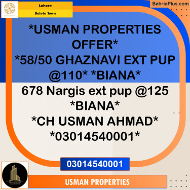 Residential Plot for Sale in Bahria Town, Lahore - (BP-295344)