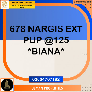 10 Marla Residential Plot for Sale in Sector C - Nargis/Hussain Block -  Bahria Town, Lahore - (BP-295346)