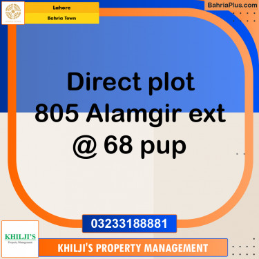 Residential Plot for Sale in Bahria Town, Lahore - (BP-295401)