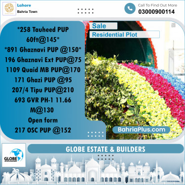 Residential Plot for Sale in Bahria Town, Lahore - (BP-295799)
